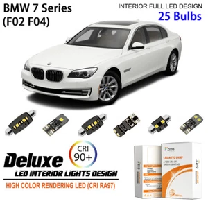 LED Interior Light Kit for BMW 7 Series F02 F04 2008-2015 White LED Light Bulbs - Picture 1 of 9