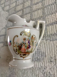 Shakespearean Decorative Pitcher (Oriental Potters Mark) 3 1/4" tall - Picture 1 of 6
