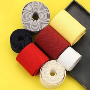 2/3/5m Flat Elastic Band Twill Stretch Ribbon Edging Pants Waist Sew Craft Multi - Picture 1 of 22