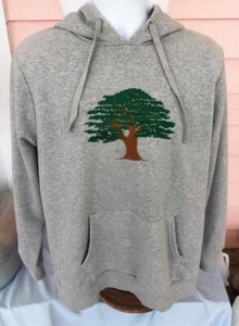 TREE OF LIFE HOODIE Mens M 1 Pocket EXCLNT Embroidered Graphic Wmns L/XL Unisex - Picture 1 of 5