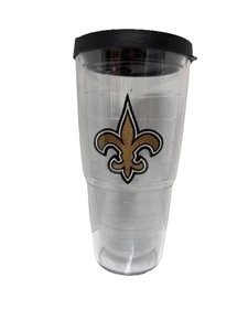 Gebrauchte 8" 24 Oz NFL New Orleans Saints Tervis Thermobecher Becher mit Deckel - Bild 1 von 4