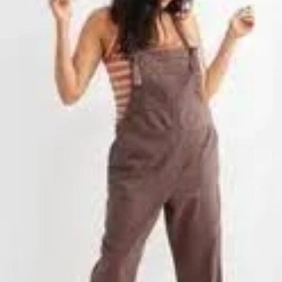 Jordache Peachy Pink Tie Front Overalls Casual Colourful Denim Women’s Small - Image 1 of 4