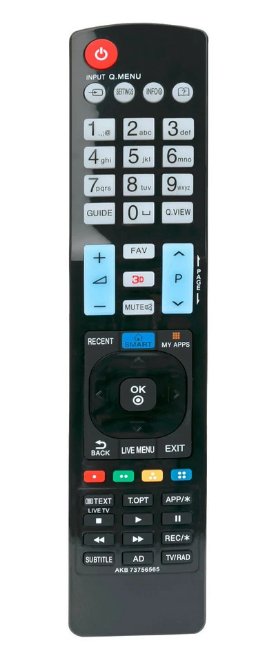 Remote Control For LG Smart 3D LED LCD PLASMA Monitor HDTV TV APPS 32LS575T - Image 1 of 1