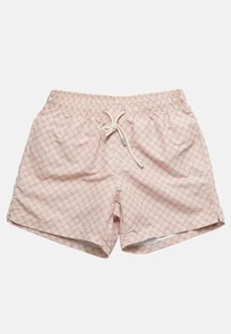 Costume da Bagno Uomo Fantasia Mosaico Beige Pantaloncino Piscina con Fiorellini - Imagen 1 de 5
