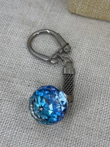 VINTAGE made with Swarovski crystal ball key ring - Picture 1 of 7