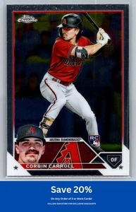 Corbin Carroll Rookie 2023 Topps Chrome #95 Arizona Diamondbacks I67 - Bild 1 von 2