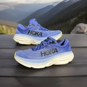 Scarpe da passeggio Hoka One One Bondi 8 donna 10B viola corsa sneaker - Foto 1 di 13