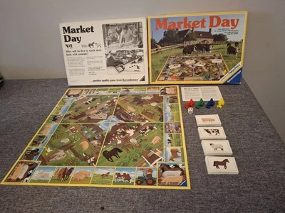 Vintage MARKET DAY Board Game by Ravensburger 1984  100% Complete GC Age 5+ (C) - Image 1 of 4