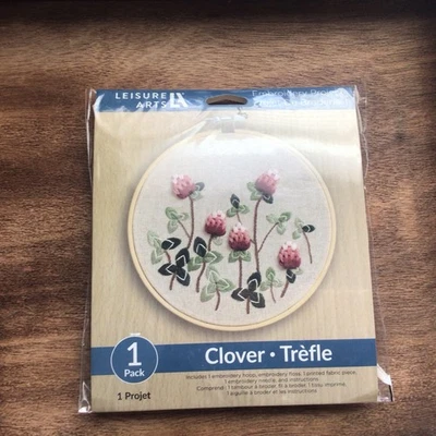 Kit de bordado Leisure Arts projeto “trevo” novo - Imagem 1 de 4