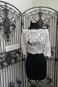 V934WT PRONOVIAS ORLAN JACKE SCHULTERFREI WICKELOPTIK GRÖSSE 14 CREMEWEISS FORMELLES ABSCHLUSSBALLKLEID   - Bild 1 von 8