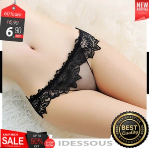 Mini String Tanga transparent Dessous Slip sexy Panty Weiß Reizwäsche XS S M L - Bild 1 von 7