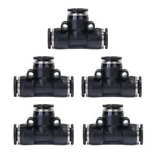 LokoCar 1/4" OD Nylon Air Line Quick Release Pneumatic Connectors Fittings 5Pcs - Picture 1 of 12