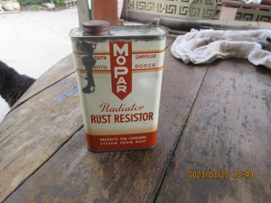 Early Vintage 16 oz. MOPAR Radiator Rust Resistor Advertising Can - Picture 1 of 8