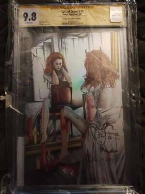 Cult of Dracula #1 cromo virgen con certificado de autenticidad - Tiffany Groves firmado y observado Foto 1 de 4