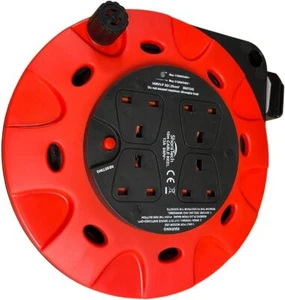 Carrete de extensión PIFCO 2,4 vías con fusible térmico 13A 230 - 240V y cable 5M 10M - Imagen 1 de 3