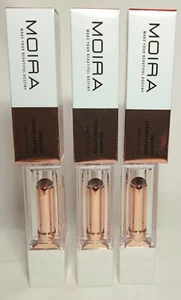 Moira Signature Creamy Lipstick Lot Of 3 Different Colors Vegan Cruelty Free - Imagen 1 de 13