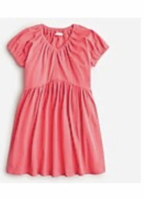 Nuevo Vestido J Crew Cuts Niñas Cuello en V Manga Abullonada Jersey Roto Rosa 10  Foto 1 de 4