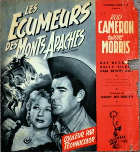 Rod Cameron Wayne Morris LES ECUMEURS DES MONTS APACHES 1950 MANUEL 28x30 - Imagen 1 de 4