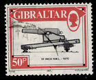 Gibraltar QEII SG578, 1987 50p 10 Zoll gewehrter Mündungslader, FEIN GEBRAUCHT.