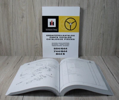 IHC Ersatzteiliste 554 + 644 + 744 + 844 + 844S Traktor