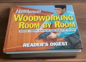 The Family Handyman Woodworking Room By Room 1997 Vtg HC DIY Home Reference Aid - Picture 1 of 8