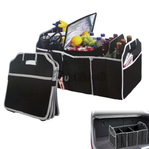 Trunk Cargo Organizer Collapsible Storage Bin Bag For Caddy Car Truck SUV USA - Picture 1 of 8