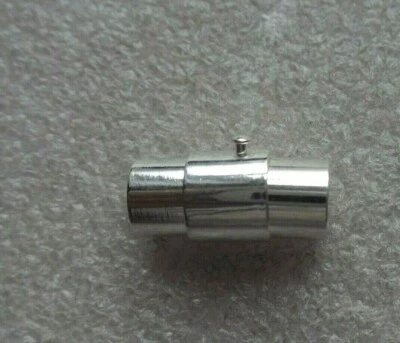 5 x Twist Lock Magnetic Clasps. 2 Sizes.  SP.  Jewellery & Craft Making - Image 1 of 2