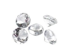 50 Deko-Diamanten ˜ 20 mm naturtransparente klare -Tischdekoration für Hochze... - Bild 1 von 3