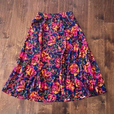 Norton McNaughton petites floral midi skirt Sz 4 MODEST NO SLITS - Image 1 of 3