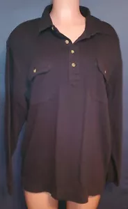 Madera de escandia vintage para mujer o hombre talla L negra manga larga - Imagen 1 de 9