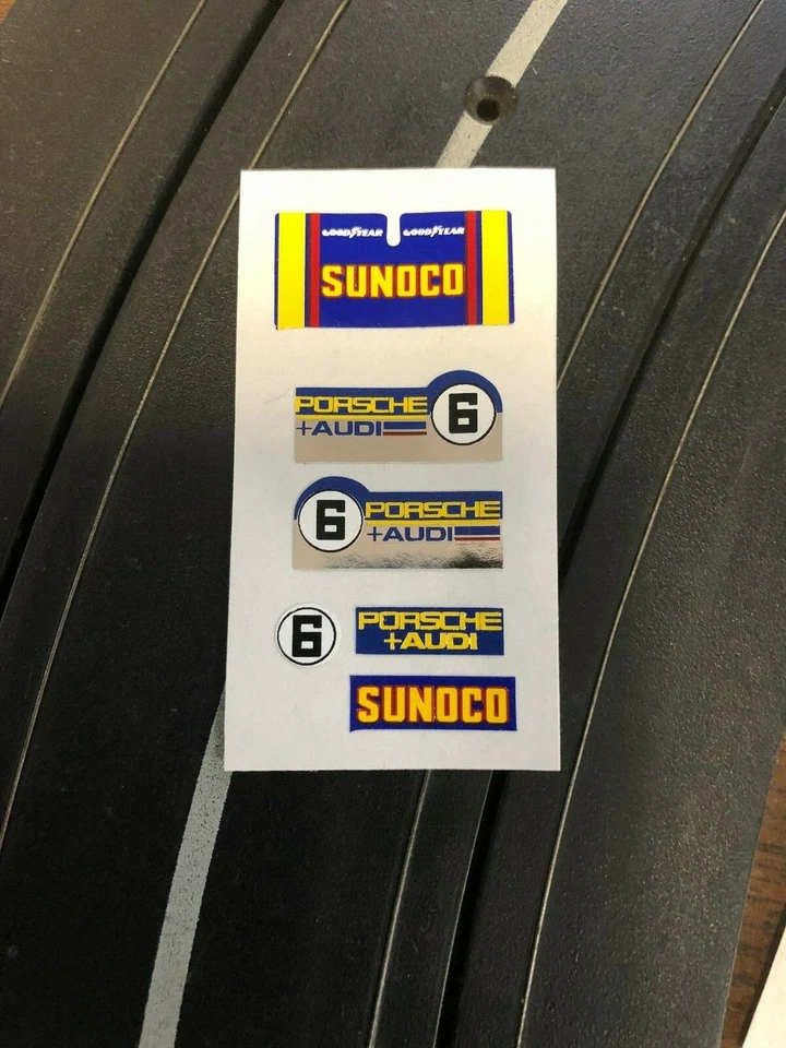 Calcomanías con impresión térmica Aurora AFX con mejor cromo que el original AZUL SUNOCO #6 Foto 1 de 1