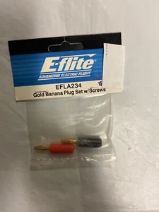 Eflite  EFLA234 Gold Banana Plug Set w/Screws New Nip - Picture 1 of 1