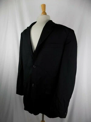Perry Ellis Men's 44 Blazer Wool Blend Sport Coat Jacket Black Stripe - Image 1 of 4