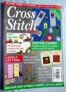 Revista Cross Stitch Gallery septiembre/octubre 2004 tractores empacadoras 66 páginas impresas en Reino Unido - Imagen 1 de 14
