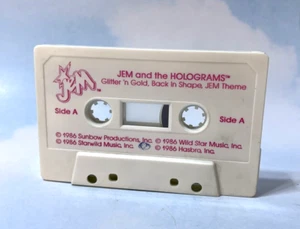 1986 Jem and the Holograms Doll Accessory Glitter n Gold Cassette Tape - Bild 1 von 3