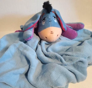 Winnie The Pooh Eeyore Hugger 15" Plush Toy & Fleece Throw Blanket - Picture 1 of 7
