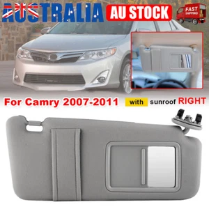 For Toyota Camry Aurion 2007-2011 Right Driver Side Sun Visor w/o Vanity Light - Picture 1 of 12