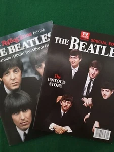 BEATLES DOUBLE SHOT MAGS ROLLING STONE & TV GUIDE - Picture 1 of 5