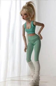 1/4 BJD SD Dolls Sports Girl Wig Full Set Ball Jointed Doll Eyes Resin Handmade - Bild 1 von 7