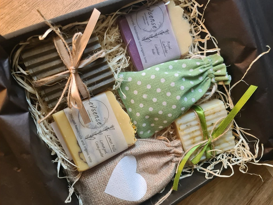 EVSENSE Gift Set Natural ECZEMA, RASH, ITCHY & DRY SKIN relief - Organic Soaps for Face