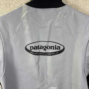 Vtg Patagonia Wet Suit Top Large USA Grey Swim Rash Guard Short Slv Beach Surf - Picture 1 of 10