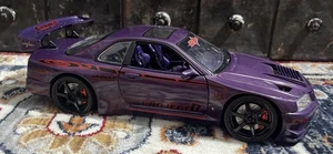 VTG Muscle Machines 2000 Nissan Skyline GTR Purple 1:18 Die Cast SS Tuner READ - Picture 1 of 12