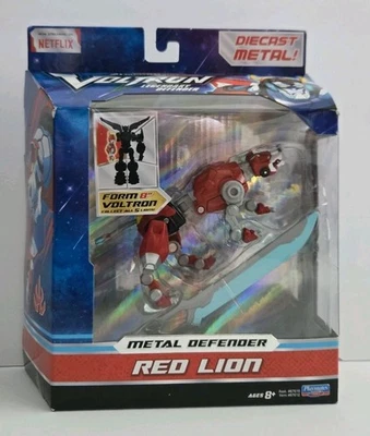 Dreamworks Voltron Legendary Defender 8" Diecast Metal RED LION Netflix 2017 Foto 1 de 4
