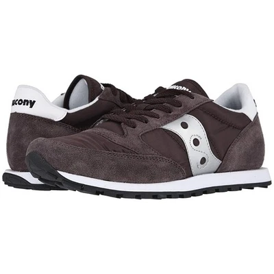 SAUCONY JAZZ LOWPRO LOW RUNNING SNEAKERS MEN SHOES COFFEE/SILVER SIZE 11.5 NEW - Image 1 of 4