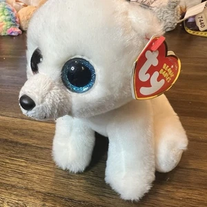 Ty Beannie Babies Plüschtier Stofftier 6 Zoll arktisch weiß Eisbär - Bild 1 von 5