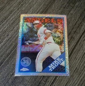 2023 Topps Chrome Silver Pack Mike Trout 35th Anniversary #T88C-77 Los Angeles - Bild 1 von 4