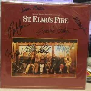 St. Elmos Fire soundtrack SIGNED BY WHOLE CAST w/COA RARE - Imagen 1 de 6