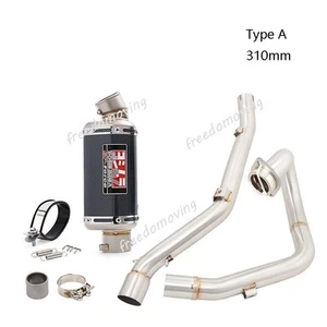 For SUZUKI DRZ400 2000-2025 Motorcycle Exhaust System Header Link Pipe Mufflers - Picture 1 of 13
