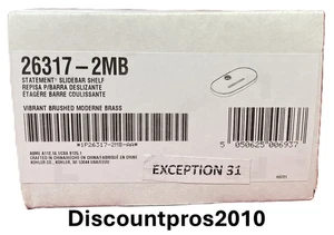 Kohler 26317-2MB Declaración Barra Deslizante Estante Vibrante Cepillado Moderno Latón - Imagen 1 de 3