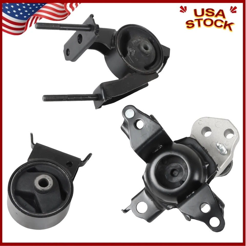3x Engine Motor & Trans Mount for Scion XA XB 1.5L 2004-06 for Toyota Echo 00-05 - Image 1 of 4
